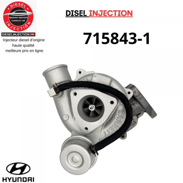Turbo charger 715843-1  HYUNDAI H-1 2.5 CRDI 136 CV 715843-5001S