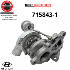 Turbo charger 715843-1  HYUNDAI H-1 2.5 CRDI 136 CV 715843-5001S