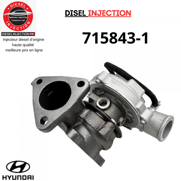 Turbo charger 715843-1  HYUNDAI H-1 2.5 CRDI 136 CV 715843-5001S