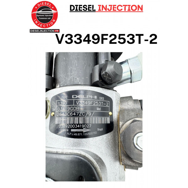 Pompe d'injection  V3349F253T-2  pour Perkins 2643C6472 2643C6472C