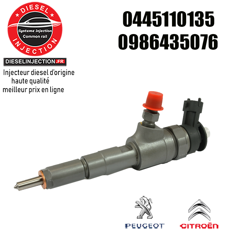 injecteur Bosch 0445110135 - 09864350760445110135- 0445110075-- 0986435076
