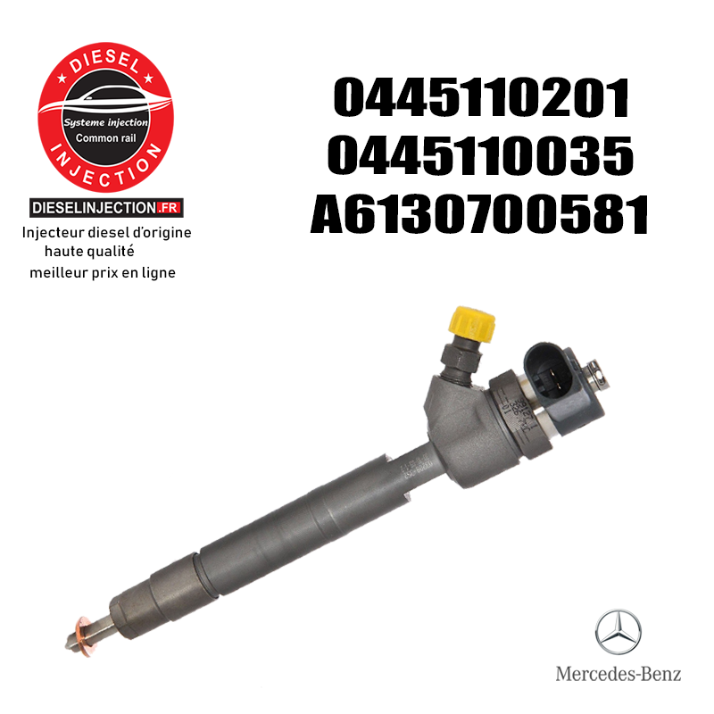 INJECTEUR BOSCH 0445110096 , 0445110201 reconditionné0445110201-0445110035- 0445110096- 0445110202- A6130700581
