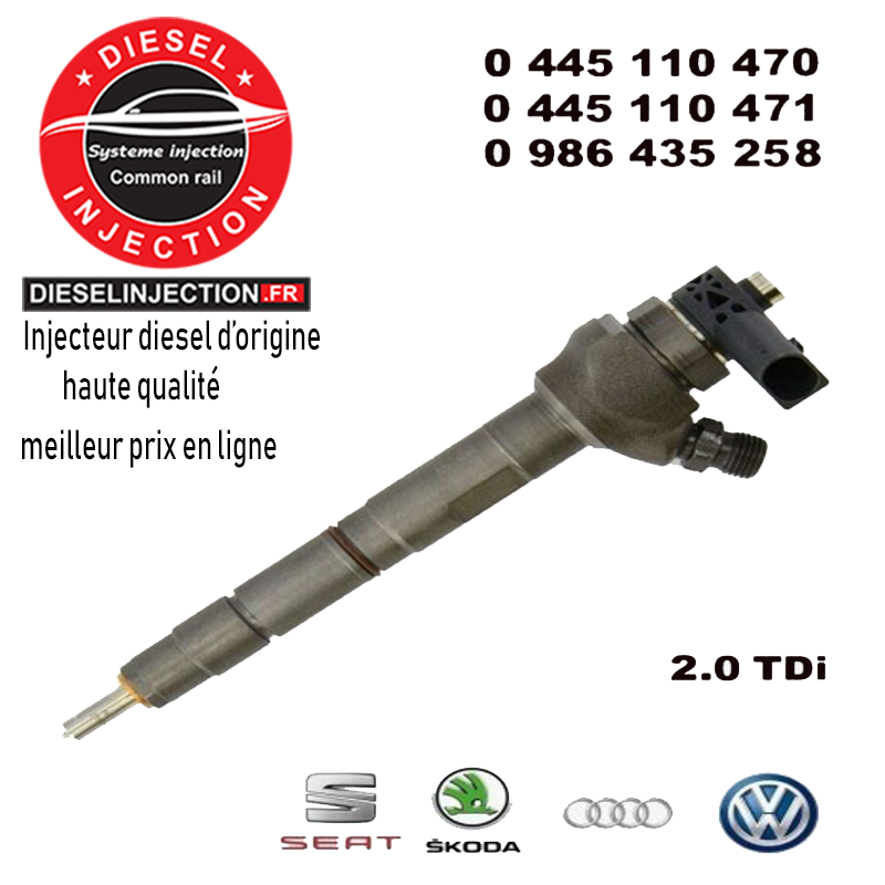 INJECTEUR BOSCH 0445110471  0445110470 2.0 TDI0445110471