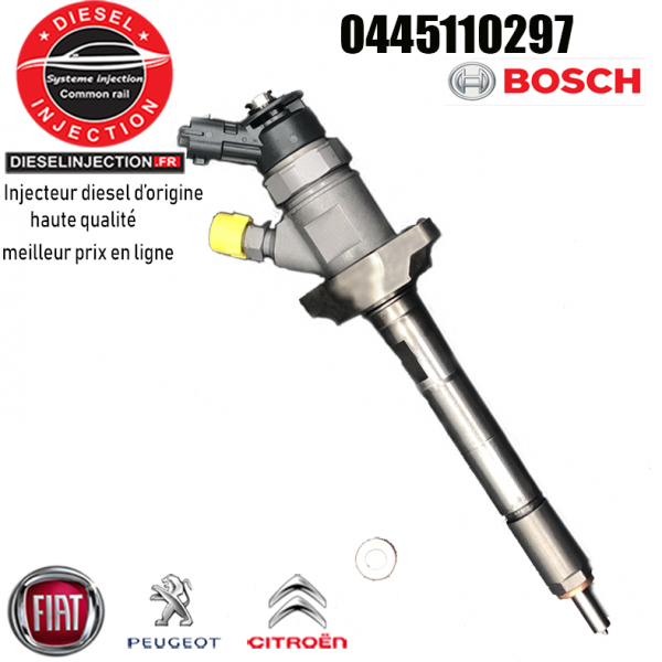Injecteur BOSCH 0445110297 - 16098508800445110297- 0445110281