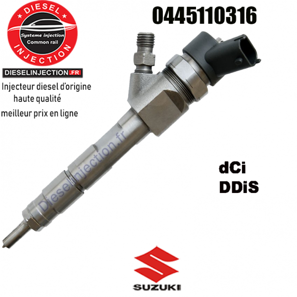 Injecteur BOSCH 0445110316 SUZUKI Reconditionné0445110316