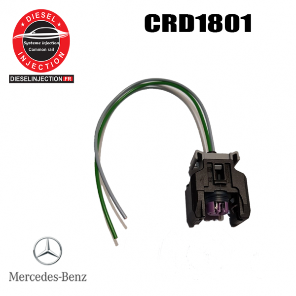 Connecteur-fiche-fichette injecteur ,delphi, CRD1801 ,mercedes benzCRD1801