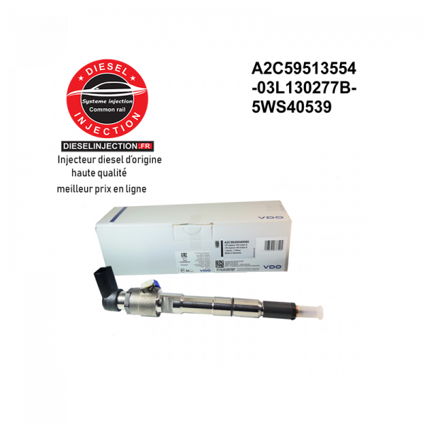 Injecteur VDO 1.6TDI 03L130277B A2C59513554 NEUFA2C59513554-03L130277B-5WS40539