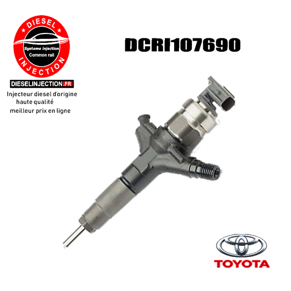 INJECTEUR DENSO DCRI107690 2.0 D-4D reconditionnéDCRI107690