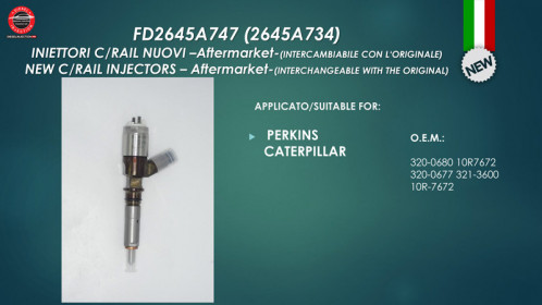 Injecteur Perkins 2645A746 Neuf