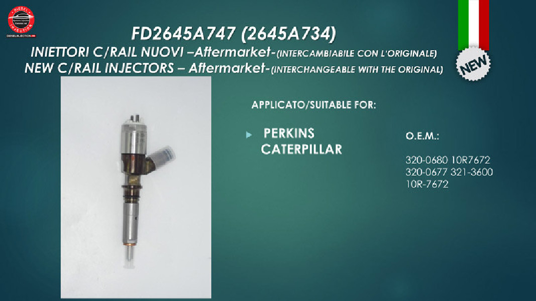 Injecteur Perkins 2645A746 Neuf