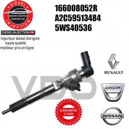Injecteur Siemens VDO A2C59513484 NeufH8200704191 / A2C59513484 /5WS40536 /166008052R
