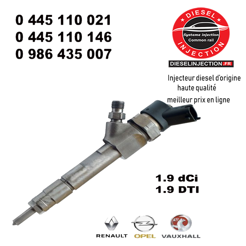 Injecteur BOSCH 0445110146- 04451100210445110021 - 0445110146