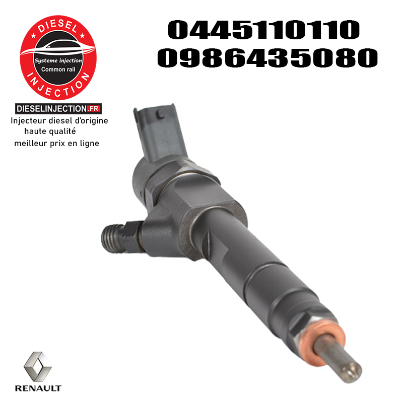 Injecteur BOSCH 0445110110 0986435080 1.9dCi0445110110- 0986435080