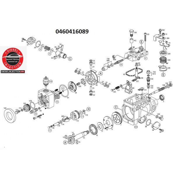 Pompe à injection BOSCH 0460416089