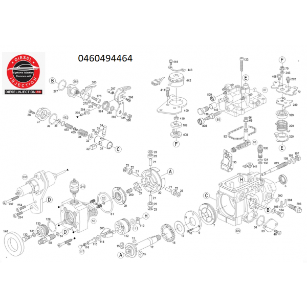 Pompe injection Bosch 04604944640460494464